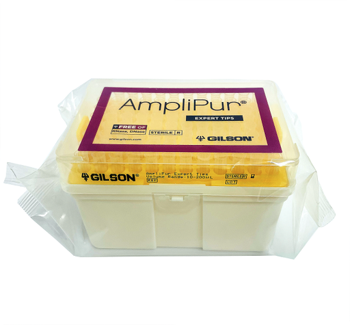 Gilson Amplipur™ Expert Filter Tips. Sterile. 10-200 µL, 10x96 racked