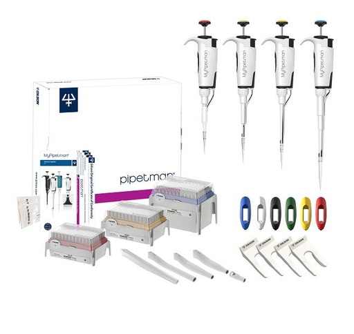 MyPipetman Select P2. Fully-autoclavable, air-displacement pipette; unique, patented Trilock™ volume-locking system; 0.2 - 2µL. Three-year warranty.