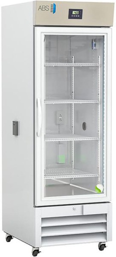 Premier Chromatography Refrigerator 23 Cu. Ft. Single Glass Door with microprocessor temperature controller,  Temp display &amp; Alarm module with battery back-up, audible and visual high/low temp alarms, °C/°F convertible temperature display, remote alarm contacts, and casters, one duplex outlet, and two 2&quot; access ports. Requires two (2) outlets. Warranty: 2/5; Two year parts and labor warranty, plus an additional three year compressor parts warranty.