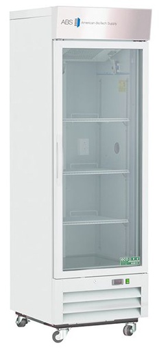 Standard Chromatography Refrigerator 16 Cu. Ft. Single Glass Door with microprocessor temperature controller, audible and visual high/low temp alarms, remote alarm contacts, one duplex outlet, one 2&quot; access port and casters. Requires two (2) outlets. Warranty: 1/5; One year parts and labor warranty, plus an additional four year compressor parts warranty.