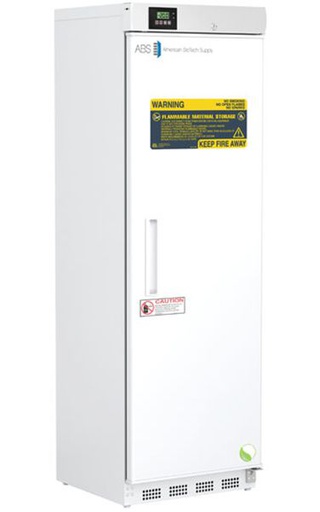 14 Cu. Ft. Premier Flammable Storage Refrigerator; temperature alarms, keyed door locks,  probe access, and precise temperature monitoring through microprocessor control. 2 Year Parts &amp; Labor Warranty plus 5 Year Compressor Parts Warranty