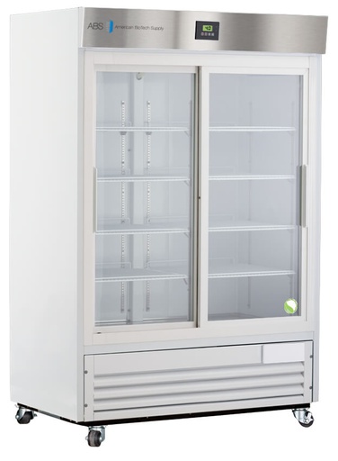 47 Cu. Ft.  Double Slide Glass Door Premier Laboratory Refrigerator . Warranty: 2/5; Two year parts and labor warranty, plus an additional three year compressor parts warranty.