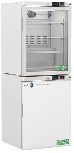10 Cu.Ft Total Capacity, 1 Solid/1 Glass Ext.Doors (-30) Premier Combination Refrigerator/Freezer Warranty: 2/5; Two year parts and labor warranty, plus an additional three year compressor parts warranty.