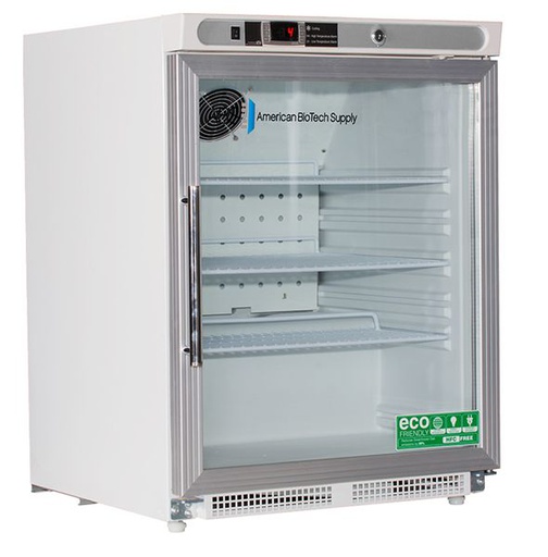 4.6 Cu. Ft, ADA Glass Door Premier Undercounter Built-In Refrigerator. Warranty: 2/5; Two year parts and labor warranty, plus an additional three year compressor parts warranty.