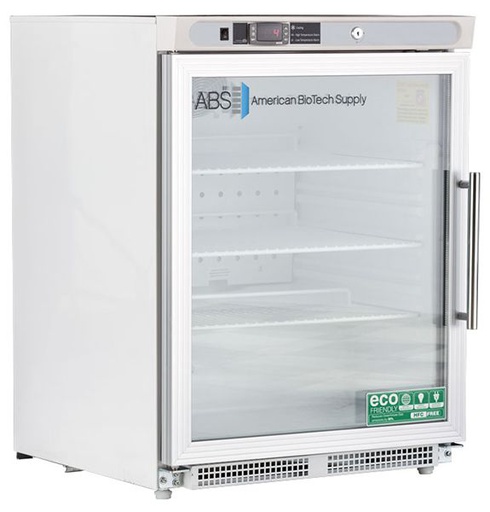 4.6 Cu. Ft, ADA Glass Door Left Hinged Premier Undercounter Built-In Refrigerator. Warranty: 2/5; Two year parts and labor warranty, plus an additional three year compressor parts warranty.