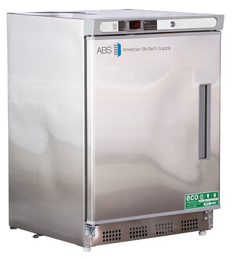 4.2 Cu. Ft Left Hinged Premier Undercounter Stainless Steel Built-In Manual Defrost Freezer. Warranty: 2/5; Two year parts and labor warranty, plus an additional three year compressor parts warranty.