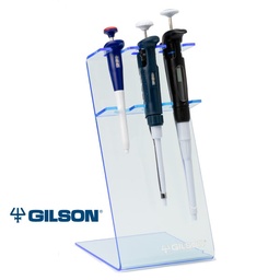 [GF-F161405] Gilson Trio Pipette Stand; Thick body material and a sturdy, reinforced Intermediate Plate; Suitable for all current models of Gilson pipettes (except Pipetman Concept).
