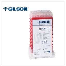 [GF-F167101] Gilson D10 Diamond Tips, 0.2-10ul, Tower-Pack, Red, pk/960 (10 Racks of 96). Requires but does not include the universal reload box (GF-F167100).