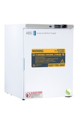 [NOR-ABT-FRP-04] 4 Cu. Ft. Flammable Material Refrigerator with microprocessor temperature controller, Temperature display &amp; Alarm module with battery back-up, audible and visual high/low temperature alarms, °C/°F convertible temperature display and remote alarm contacts. Two year parts and labor warranty.