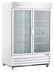 [NOR-ABT-HC-CS-49] Standard Chromatography Refrigerator 49 Cu. Ft. Double Swing Glass Door with microprocessor temperature controller, audible and visual high/low temp alarms, remote alarm contacts, one duplex outlet, one 2" access port and casters. Requires two (2) outlets. Warranty: 1/5; One year parts and labor warranty, plus an additional four year compressor parts warranty.