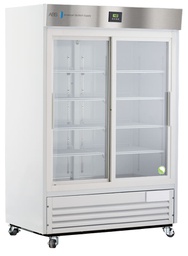 47 Cu. Ft.  Double Slide Glass Door Premier Laboratory Refrigerator . Warranty: 2/5; Two year parts and labor warranty, plus an additional three year compressor parts warranty.