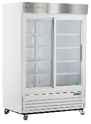 49 Cu. Ft.  Double Swing Glass Door Standard Laboratory Refrigerator.  Warranty: 1/5; One year parts and labor warranty, plus an additional four year compressor parts warranty.