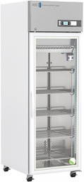 23 Cu. Ft. Premium Laboratory Glass Door Refrigerator.  Engineered with variable speed compressors (VSCs); microprocessor temperature control with battery backup; full array of alarms to safeguard your products. Two (2) years parts and labor warranty plus Seven (7) years compressor warranty