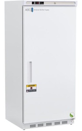 17 cu. ft. capacity General Purpose Laboratory Solid Door Refrigerator with microprocessor temperature controller, audible and visual high/low temperature alarms, remote alarm contacts, and casters. Warranty: 1/5; One year parts and labor warranty, plus an additional four year compressor parts warranty.