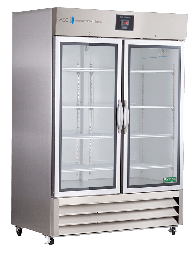 49 Cu. Ft. Premier Stainless Steel Laboratory Refrigerator Glass Door. Warranty: 2/5; Two year parts and labor warranty, plus an additional three year compressor parts warranty.