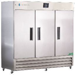 72 Cu. Ft. Premier Stainless Steel Laboratory Refrigerator. Warranty: 2/5; Two year parts and labor warranty, plus an additional three year compressor parts warranty.