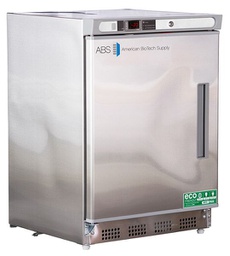 [NOR-ABT-HC-UCBI-0420SS-LH] 4.2 Cu. Ft Left Hinged Premier Undercounter Stainless Steel Built-In Manual Defrost Freezer. Warranty: 2/5; Two year parts and labor warranty, plus an additional three year compressor parts warranty.